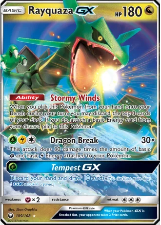 Rayquaza GX #109/168 — Celestial Storm