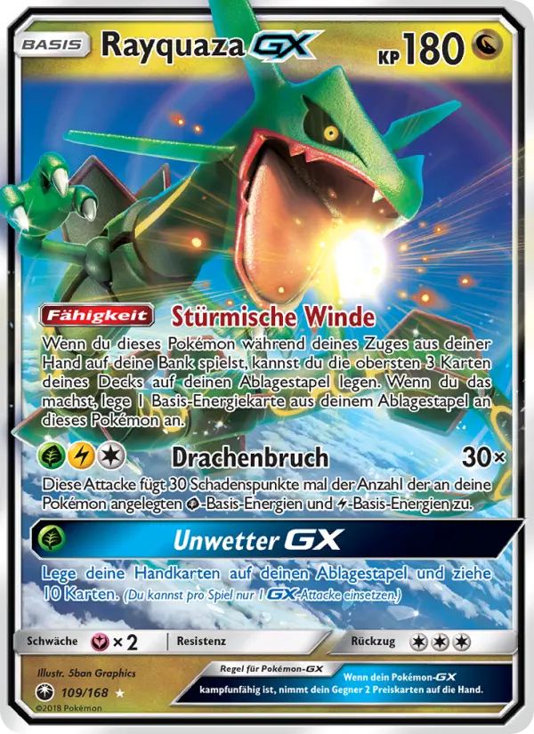 Rayquaza GX #109 — Sturm Am Firmament