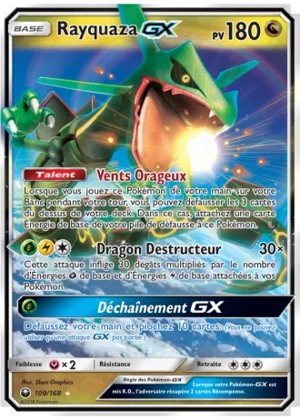 Rayquaza GX #109 — Tempête Céleste