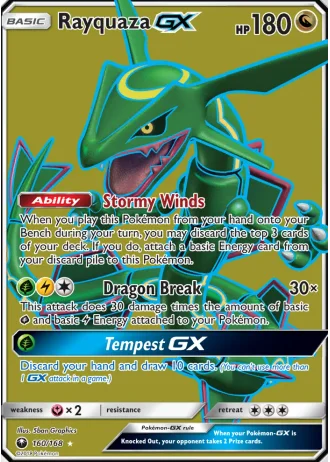 Rayquaza GX #160 — Celestial Storm