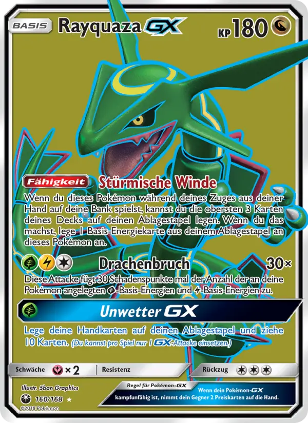 Rayquaza GX #160 — Sturm Am Firmament