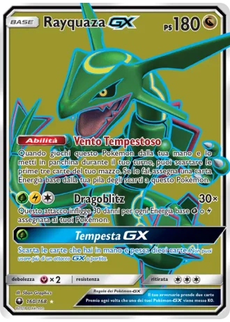 Rayquaza GX #160 — Tempesta Astrale