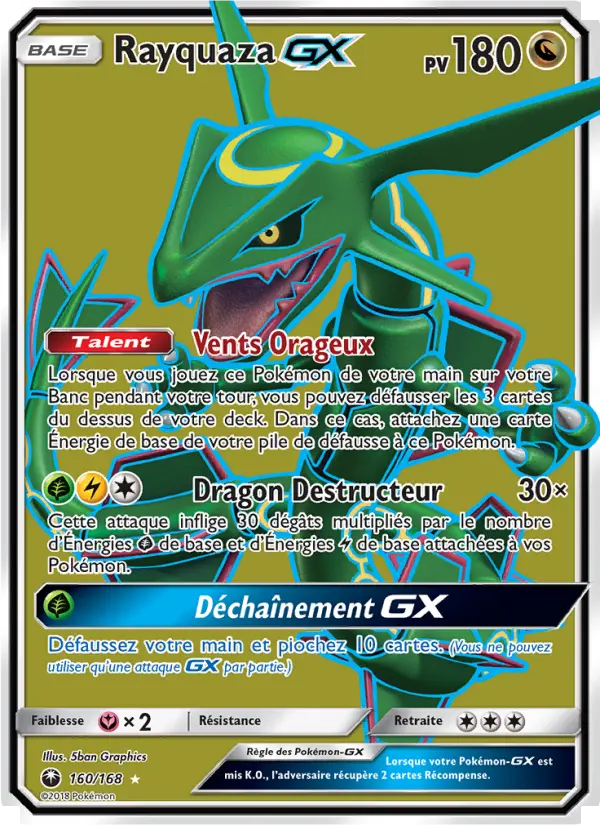Rayquaza GX #160 — Tempête Céleste