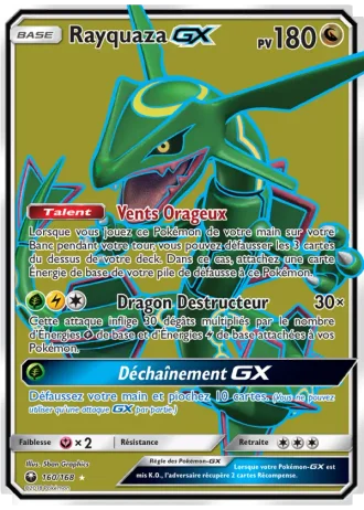 Rayquaza GX #160 — Tempête Céleste