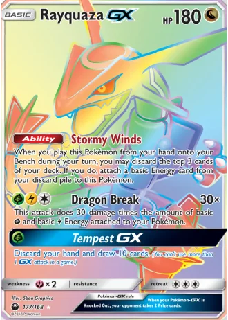 Rayquaza GX #177 — Celestial Storm