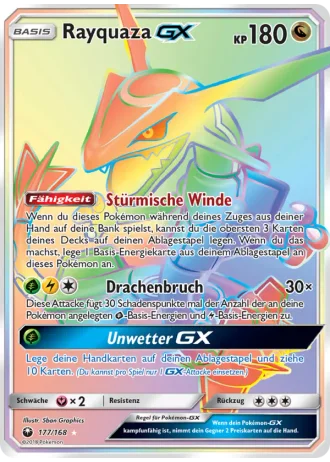 Rayquaza GX #177 — Sturm Am Firmament