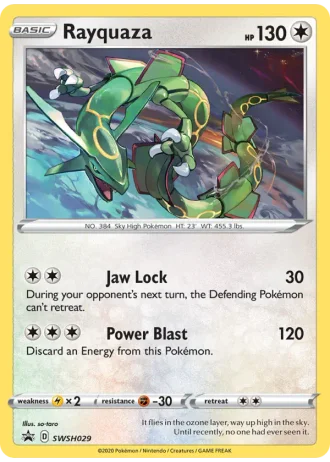 Rayquaza SWSH029 — Sword & Shield Promos