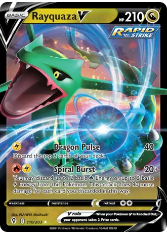 Rayquaza V #110/203 — Evolving Skies