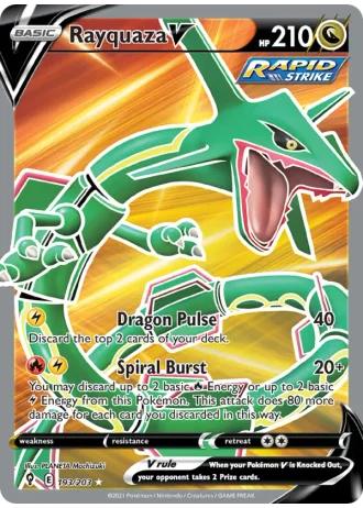 Rayquaza V #193/203 — Evolving Skies