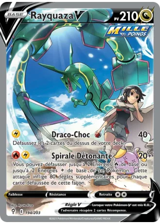 Rayquaza V #194 — Évolution Céleste
