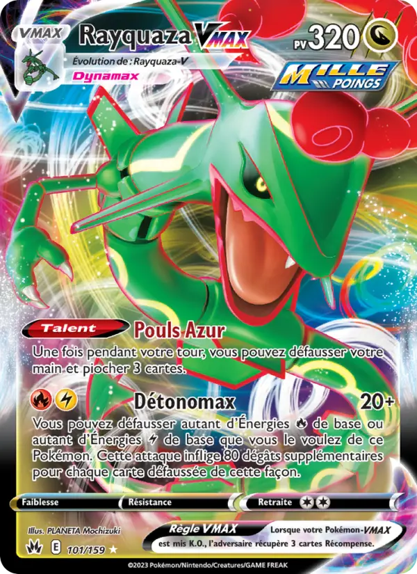 Rayquaza VMAX #101 — Zénith Suprême