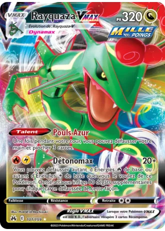 Rayquaza VMAX #101/159 — Zénith Suprême