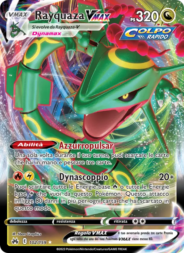 Rayquaza VMAX #102 — Zenit Regale