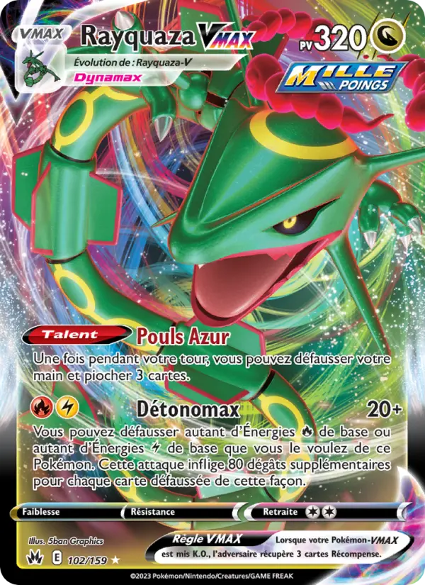 Rayquaza VMAX #102 — Zénith Suprême