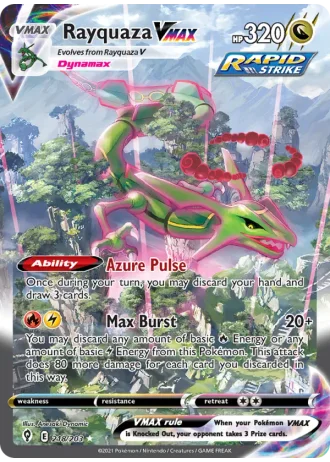 Rayquaza VMAX #218 — Evolving Skies