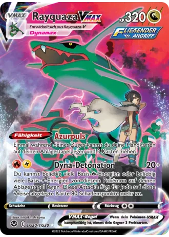 Rayquaza VMAX TG20/30 — Trainergalerie (Silberne Sturmwinde)