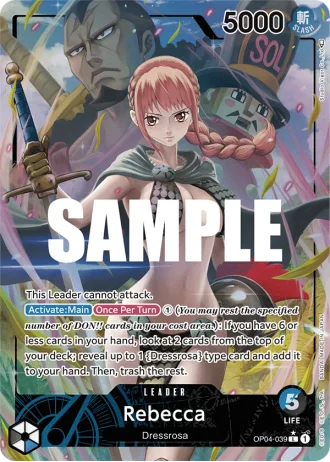 Rebecca (OP04-039) (Alternative Art) — Kingdoms of Intrigue (OP04)