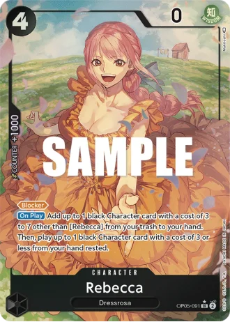 Rebecca (OP05-091) (Alternative Art) — Awakening of the New Era (OP05)