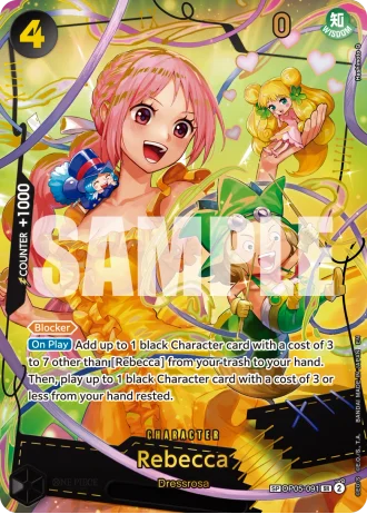 Rebecca (OP05-091) (Special Rare) — One Piece Card The Best Vol.2(PRB02)