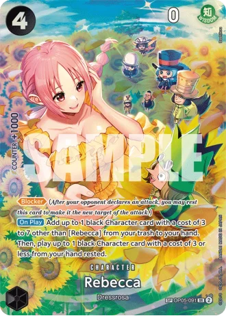 Rebecca (OP05-091) (Special Rare) — Wings of the Captain (OP06)