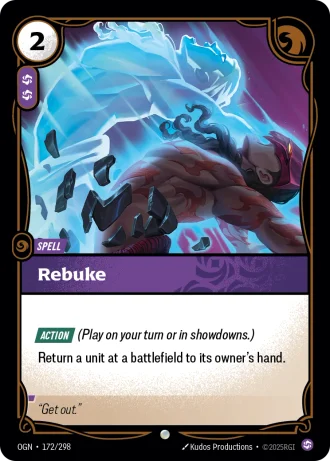 Rebuke #172/298 — Origins