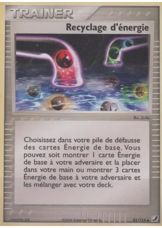 Recyclage d'énergie #81/115 — EX Forces Cachées