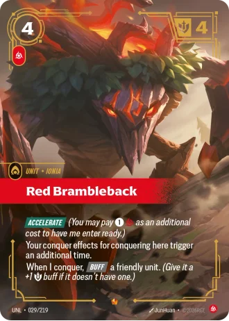 Red Brambleback #029/219 — Unleashed