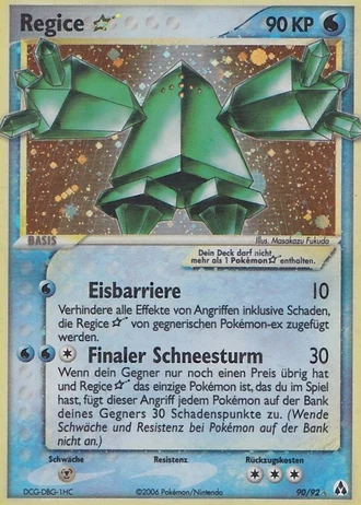 Regice * #90 — EX Legend Maker