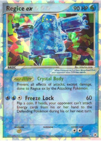 Regice ex #97/101 — EX Leggende Nascoste