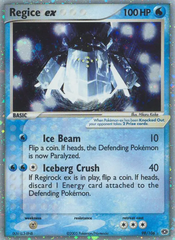 Regice ex #98 — Emerald
