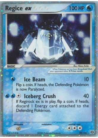Regice ex #98 — Emerald