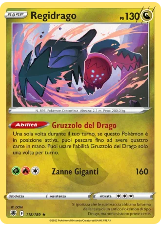 Regidrago #118/189 — Lucentezza Siderale