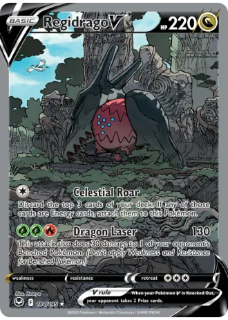 Regidrago V #184/195 — Silver Tempest