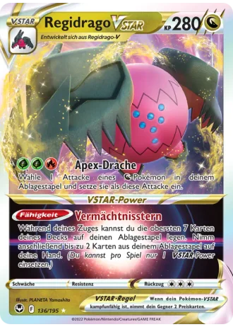 Regidrago VSTAR #136 — Silberne Sturmwinde