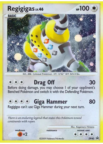 Regigigas DP40 — Diamond & Pearl Promos