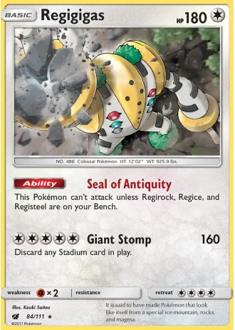 Regigigas (League Challenge 4th Place) #84 — Crimson Invasion