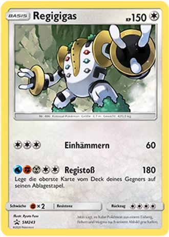 Regigigas SM243 — Sonne & Mond Promos