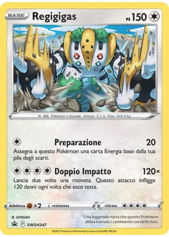 Regigigas SWSH247 — Spada e Scudo Promos