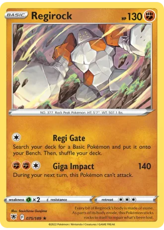 Regirock #075/189 — Astral Radiance