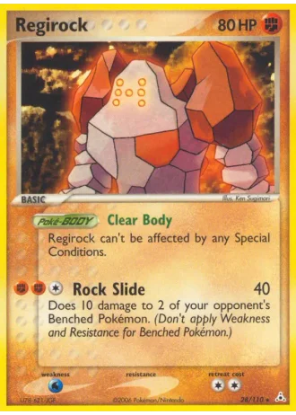 Regirock #28/110 — EX Fantasmi di Holon