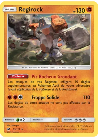 Regirock #53/111 — Invasion Carmin