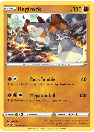Regirock #89/185 — Vivid Voltage