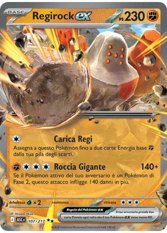 Regirock ex #107/217 — Ascesa Eroica