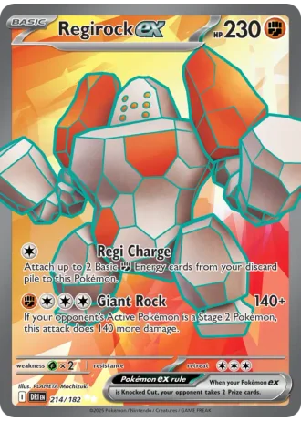 Regirock ex #214 — Destined Rivals