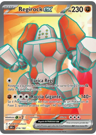 Regirock ex #214/182 — Rivali Predestinati