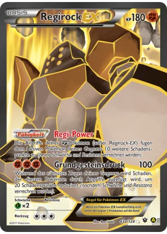 Regirock EX #43a/124 — Schicksalsschmiede