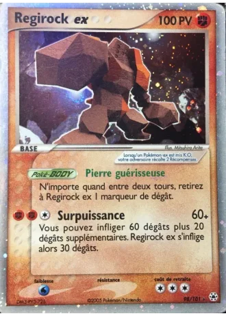 Regirock ex #98 — EX Légendes Oubliées