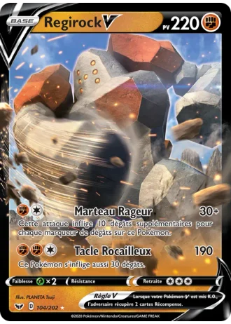 Regirock V #104/202 — Épée et Bouclier