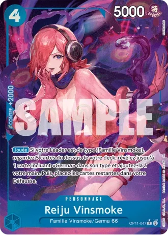Reiju Vinsmoke (OP11-047) (Alternative Art) — Des Poings Vifs Comme l'Éclair (OP11)