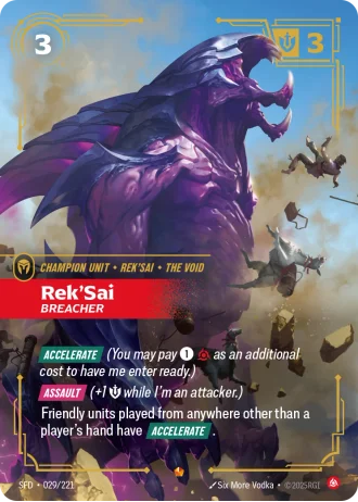 Rek'Sai, Breacher #029/221 — Spiritforged